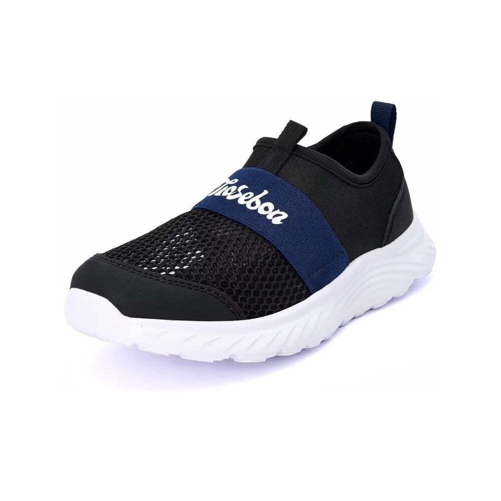 Tiosebon Kids Mesh Slip On Sneakers Black Blue US Size 1